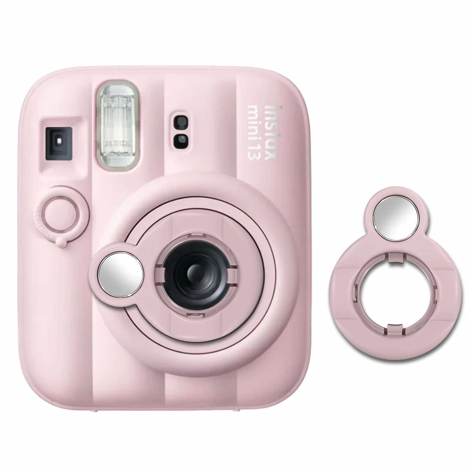 Miroir à Selfie Instax Mini 13, Objectif Macro Compatible avec l'appareil Photo instantané Fuji Instax Mini 13-1 pièce (Rose)