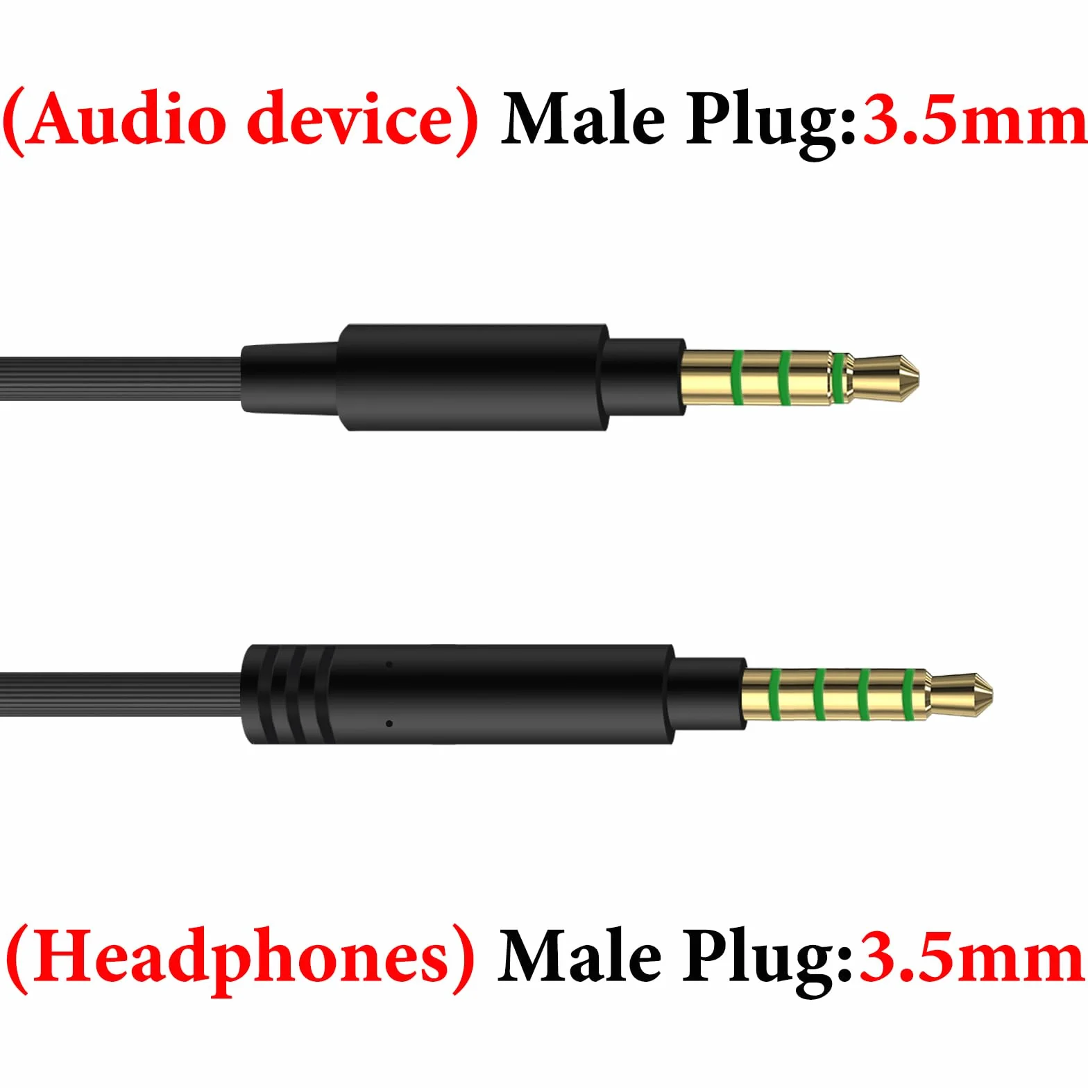GEEKRIA Câble audio compatible avec Astro A40 tr, A40, A30, A10 Gen 2, A10 pour casques gaming, câble 1/8" (3,5 mm) vers 3,5 mm, cordon stéréo de remplacement (5,6 ft/1,7 m)