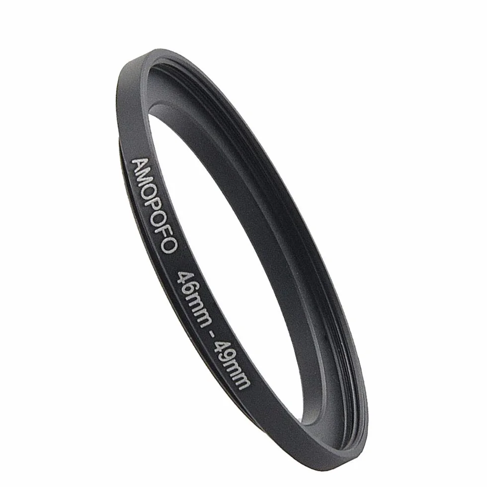 Bague de Filtre en Métal 46-49 mm Step Up pour Objectif Appareil Photo Filetage 46 mm à 49 mm