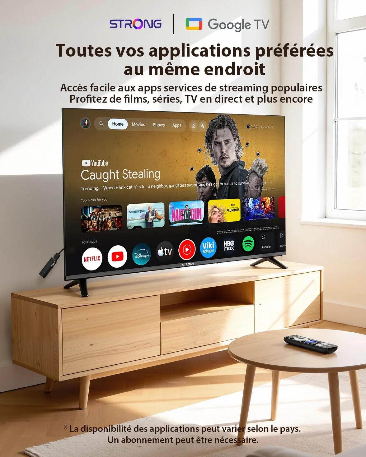 STRONG Leap-UNA+ FHD TV Stick Android 14, 8 Go Stockage, HDR10+, Bluetooth 5, Commande Vocale