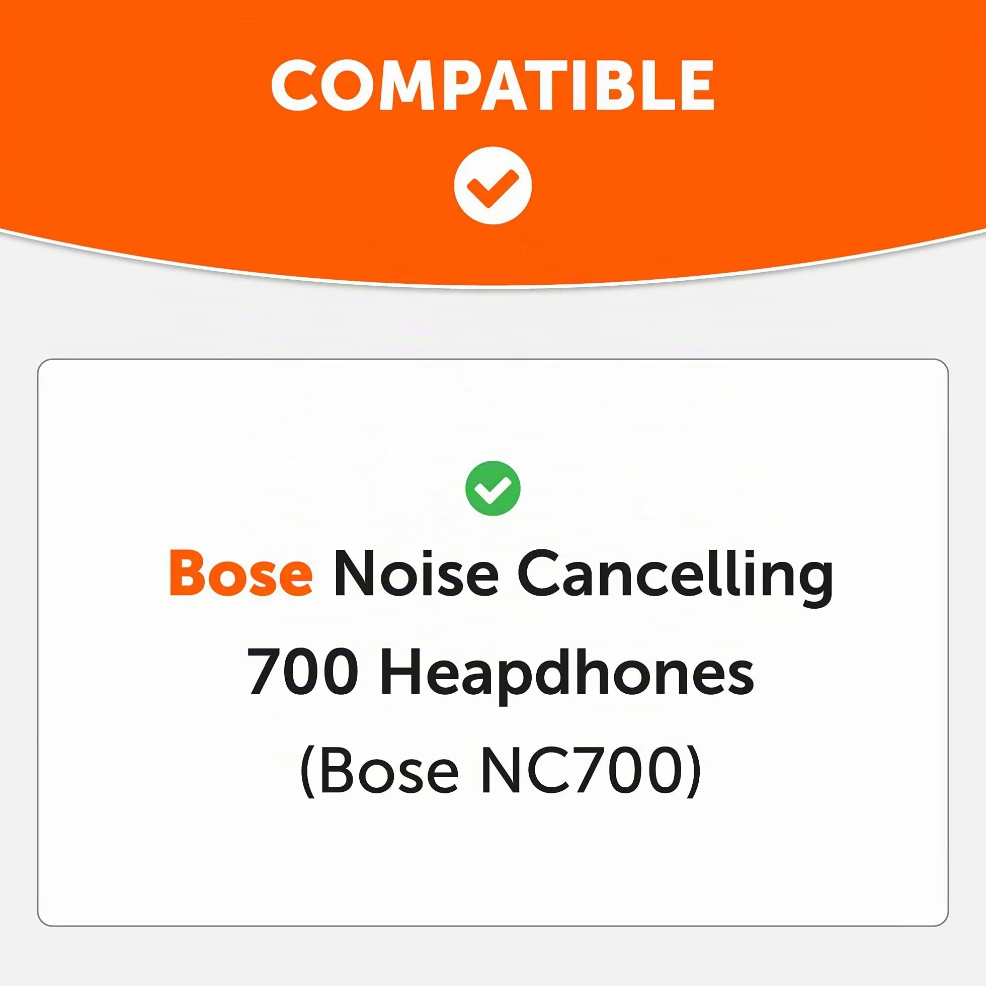 Bose Noise Cancelling 700 (NC700) Coussinets par Wicked Cushions – Cuir Souple, Mousse à mémoire de Forme, Épaisseur Accrue, Noir