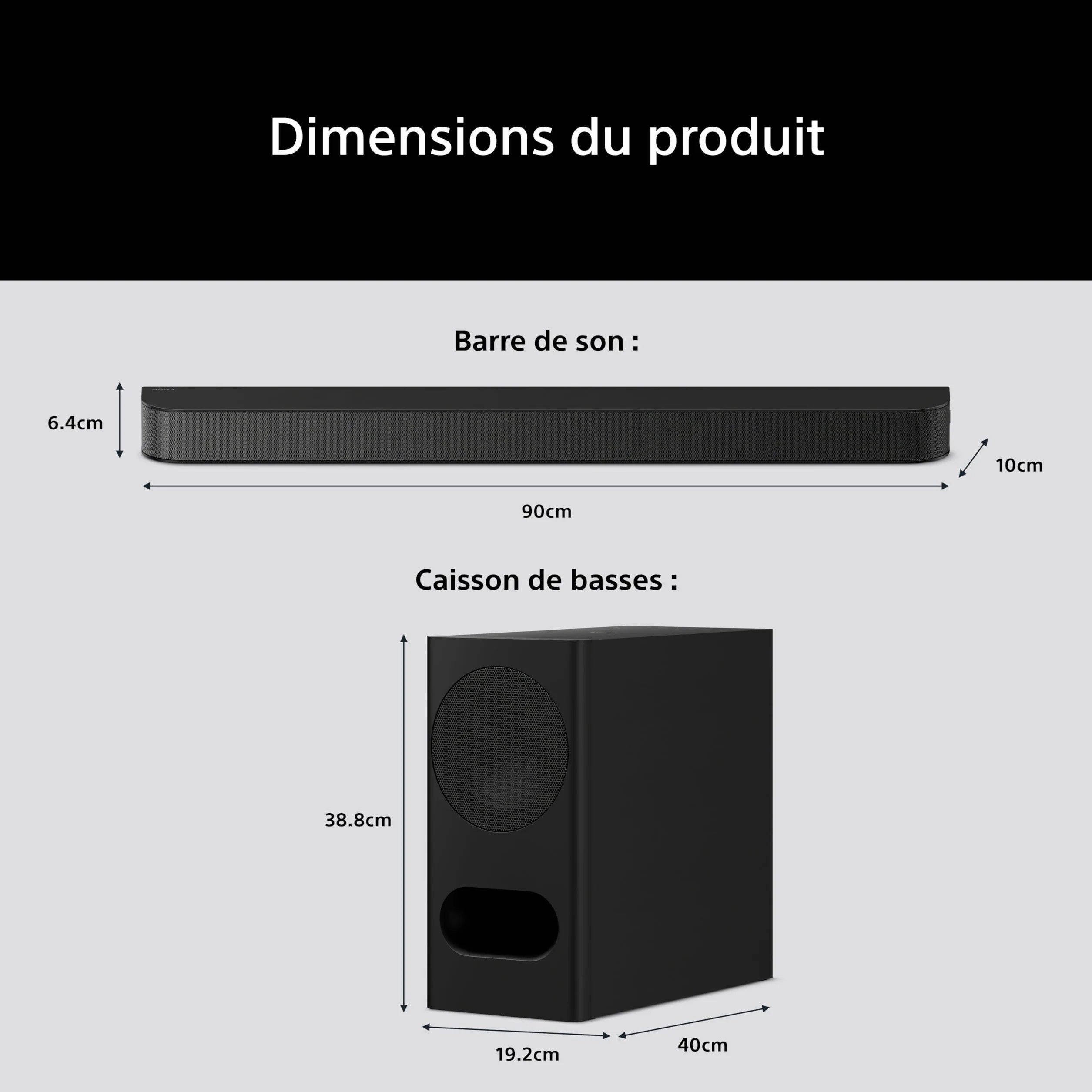 Sony BRAVIA Theatre Bar 5 Barre de Son 3.1 canaux Dolby Atmos DTS:X Bluetooth
