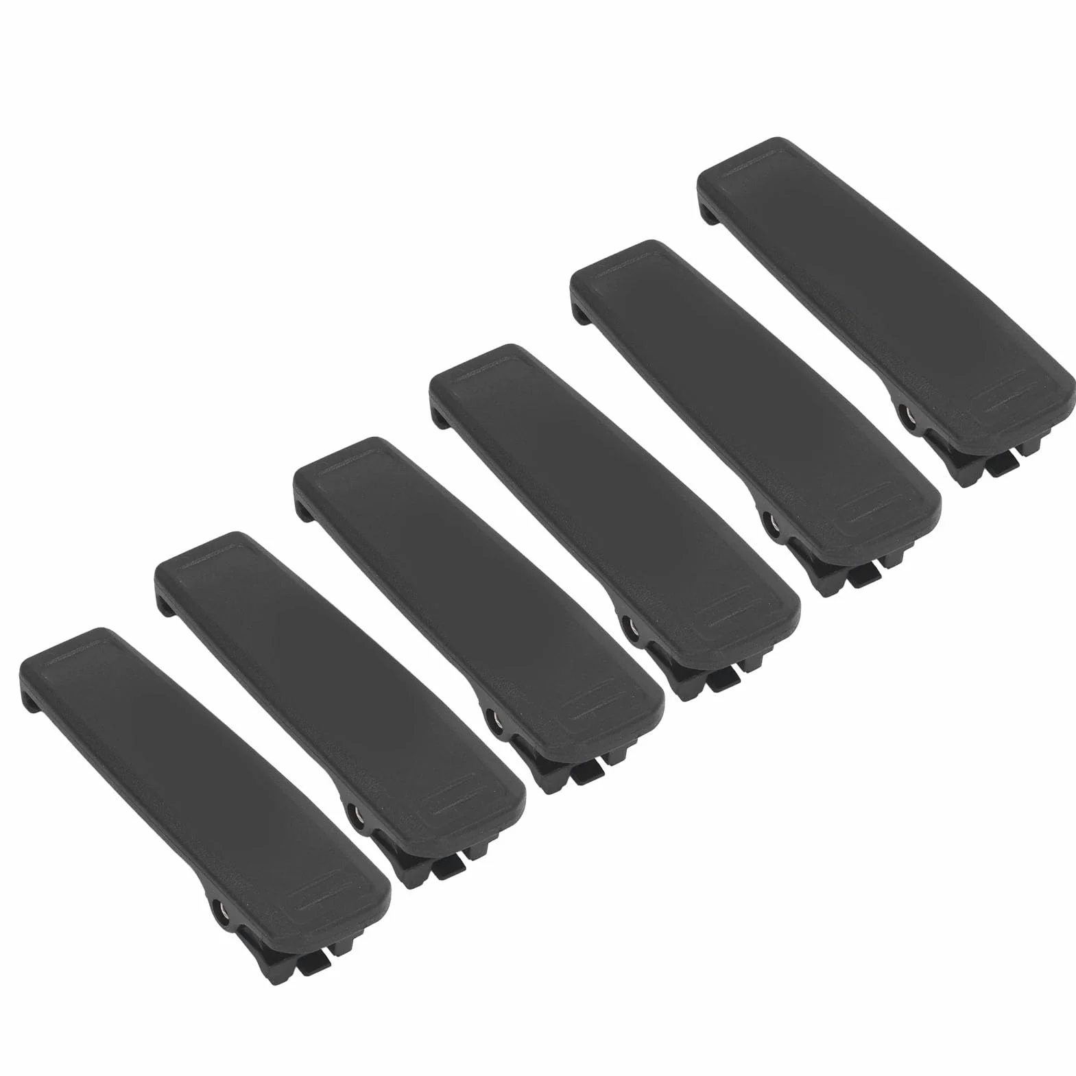Lot de 6 Clips de Ceinture de Rechange pour Radios IC F1000, IC V10MR, IC F2000D, IC F2000T, IC V88, IC U88, Compatibles avec Batteries BP-279 BP-280