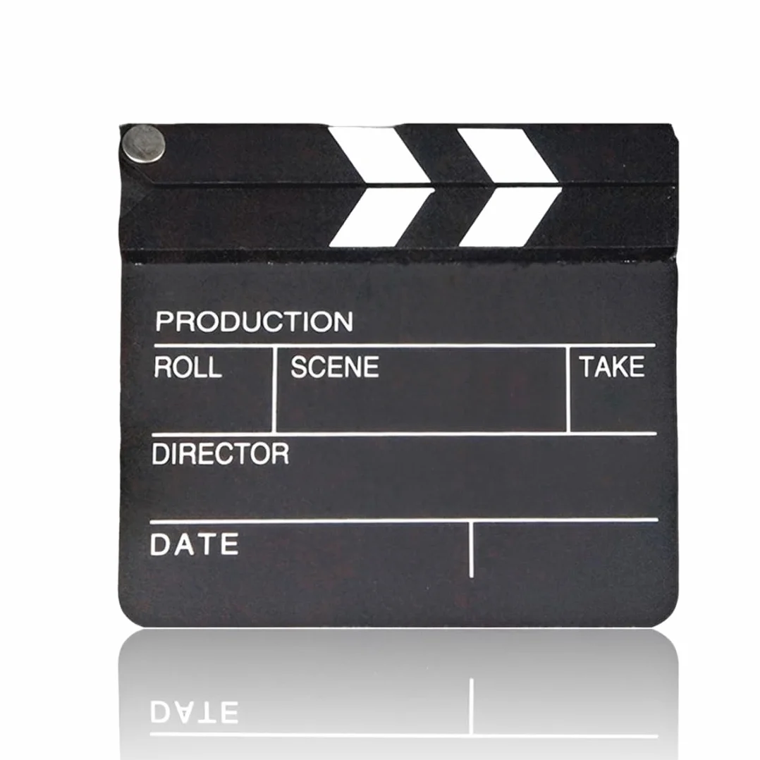 Fournitures pour chambre noire, Mini clap de cinéma - Clap en bois pour mini-films/séries TV - Accessoires de cinéma - Accessoires de clap - Accessoires photo