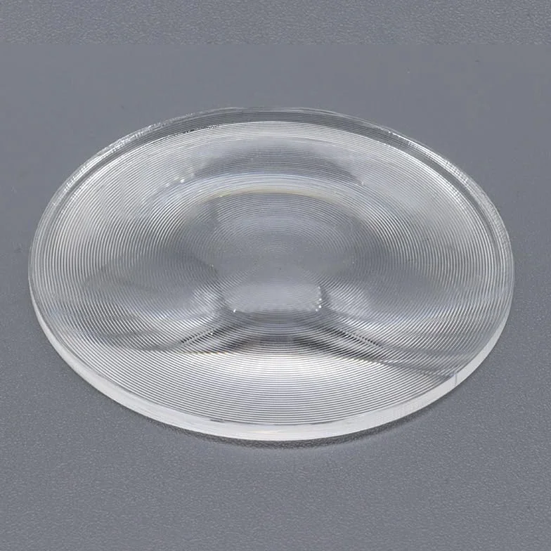 Lentille de Fresnel ronde à condensateur fileté, lentille optique concentrique 30mm 42mm 50mm 60mm 70mm 80mm for projecteur LED, bricolage, projecteur VR, 1 pièce(90mm,120mm)