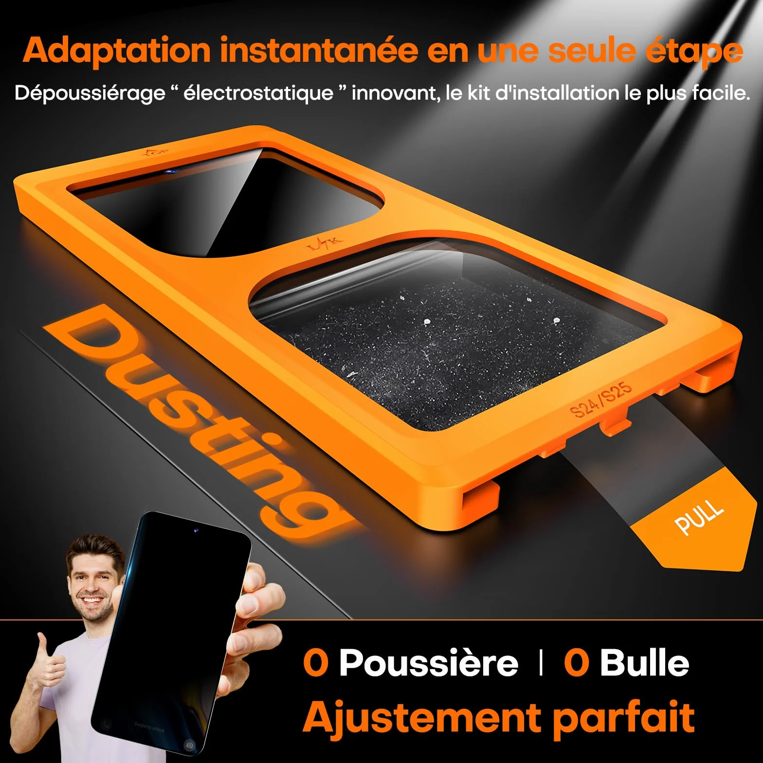 Lot de 2 Verre Trempé Anti Espion pour Samsung Galaxy S25