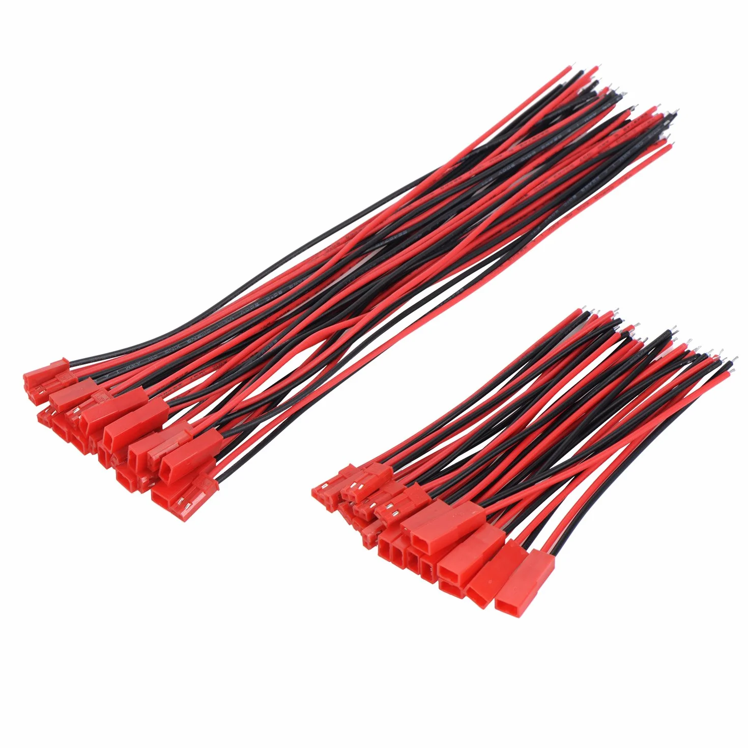 Connecteur JST à 2 broches 22 AWG fiche mâle femelle câble pour bande LED 10,2 cm 15,2 cm