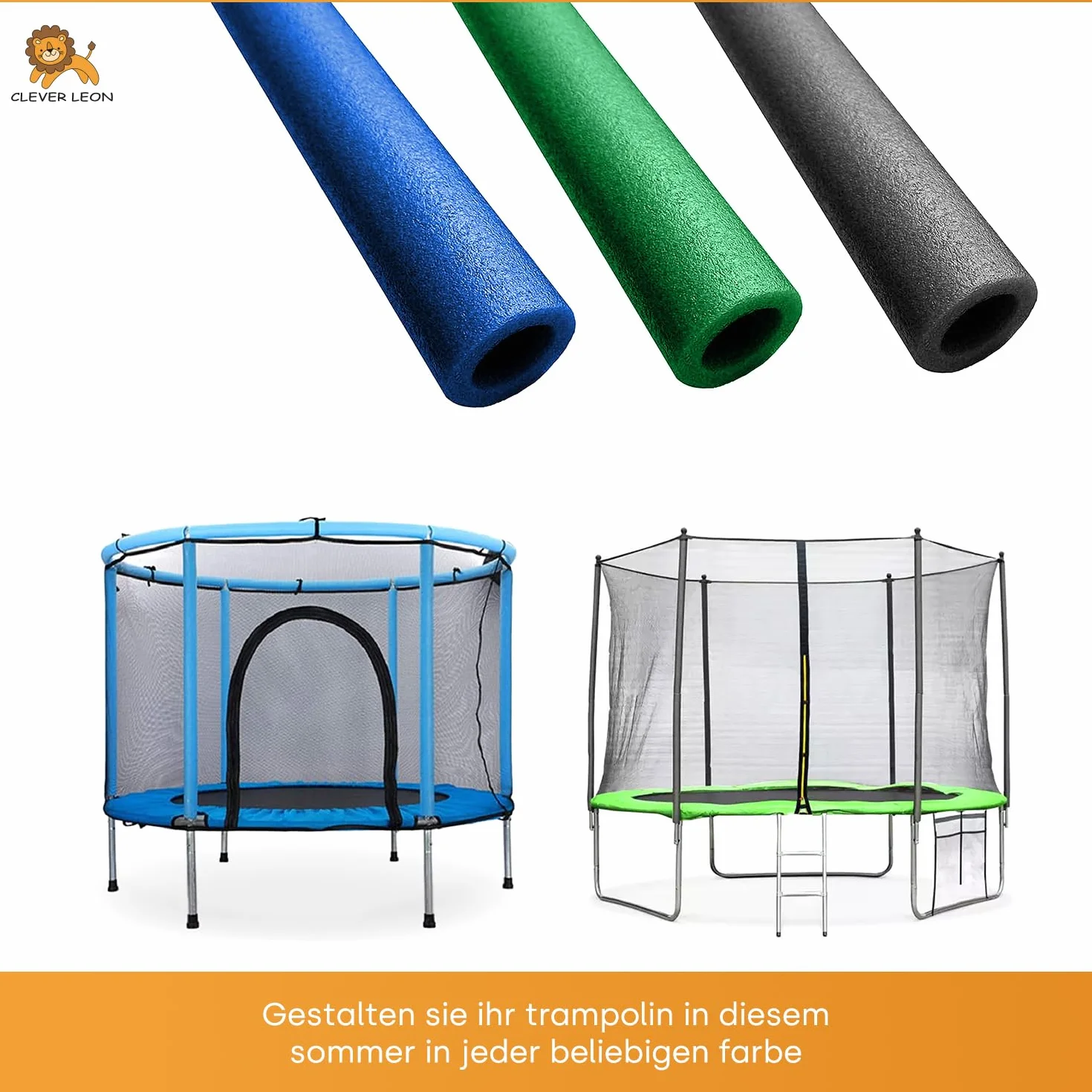 Mousse de Protection pour Trampoline 8 Poteaux 180 cm