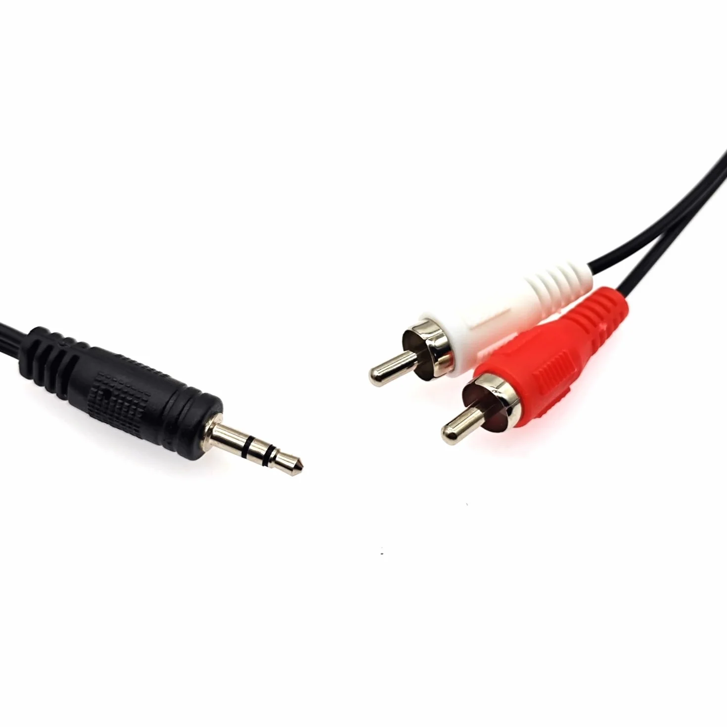 JZK 1,5 M Câble auxiliaire RCA vers 3,5 mm, fil haut-parleur vers connecteur RCA rouge blanc, câble phono mâle vers prise audio 3,5, câble adaptateur prise casque vers phono, câble adaptateur Hifi