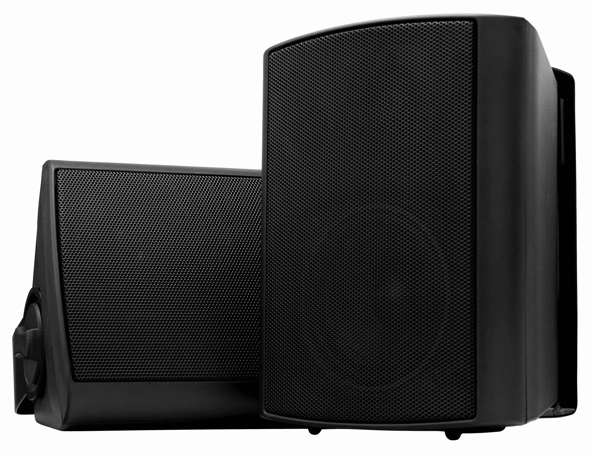 Pronomic USP-430 BK Paire d'Enceintes Murales HiFi - Enceintes 2 Voies en Set - Idéal pour Restauration et Terrasse - Support Mural Inclus pour Fixation - Puissance 120W - Noir