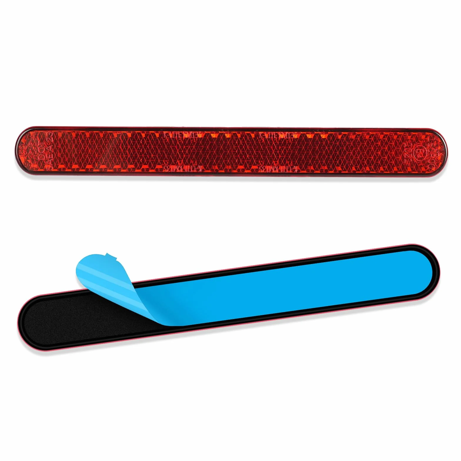 Catadioptre Moto Homologué E4 100x13x7mm Réflecteur de Sécurité Rectangle Arrière