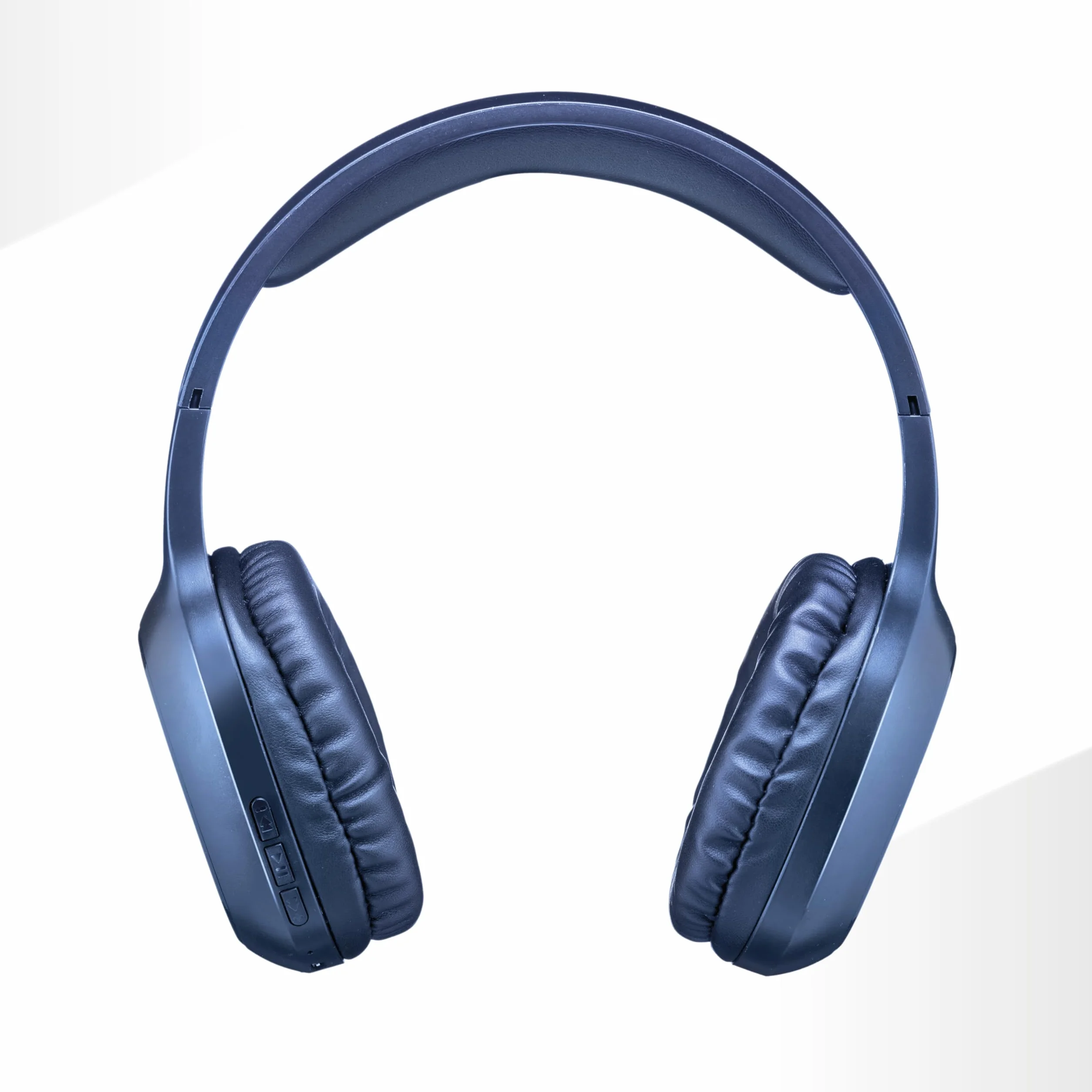Music Sound | Casque Bluetooth Basic | Casque Bluetooth Supra-auriculaire avec Bandeau Extensible - Autonomie 14h - Recharge 2h - Voyant LED et entrée AUX - Couleur Bleu