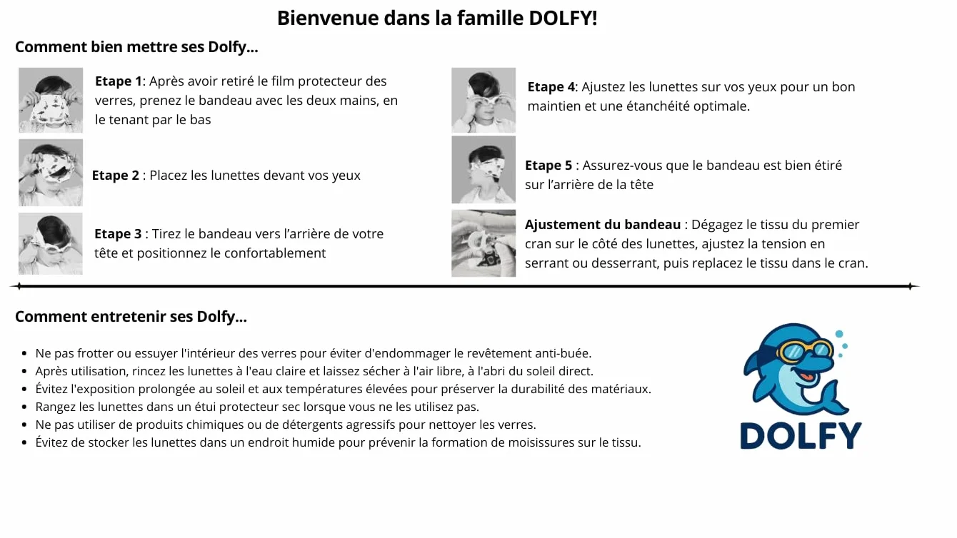 DOLFY Lunettes Piscine Enfant Fille Garçon 3-12 Ans Anti-Buée Étanches Protection UV