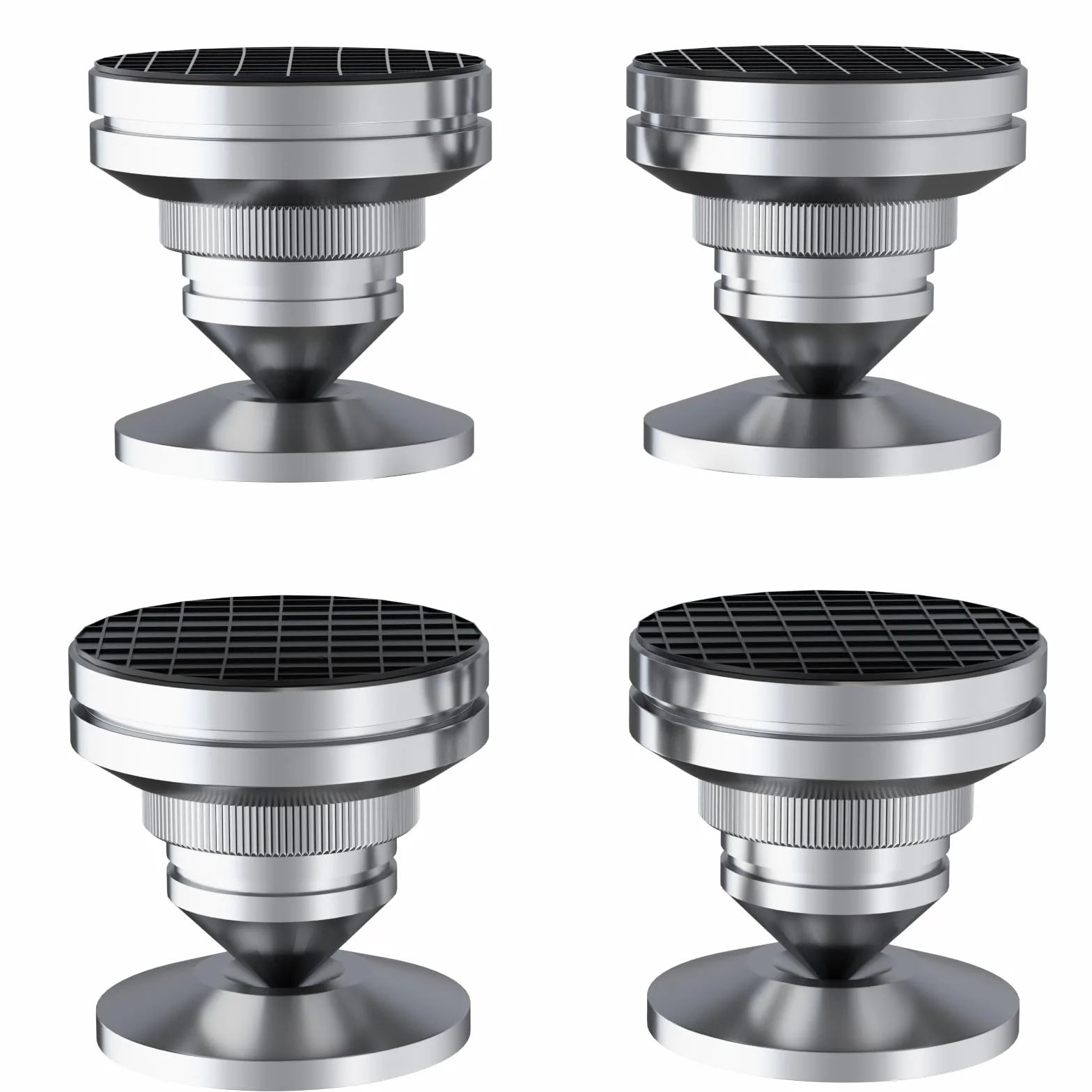 Monosaudio Lot de 4 pics de haut-parleur haut de gamme, pieds d'isolation HiFi, amortisseurs pour platine, caisson de basses, DAC, lecteur CD et amplificateur