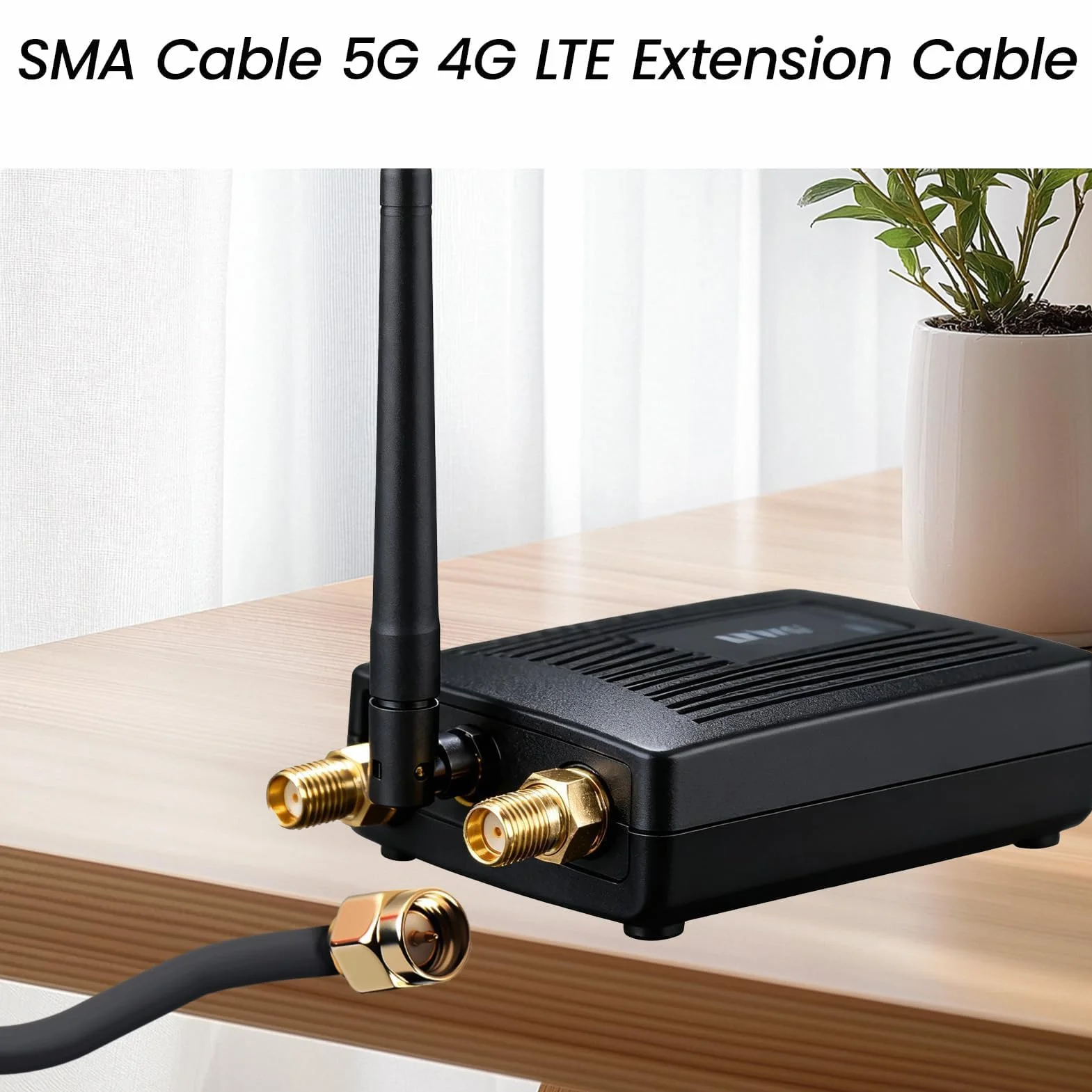 Cable D'extension SMA RG174, 10M Câble Rallonge Antenne WIFI Mâle vers Femelle Adaptateur Cable Coaxial TV 5G 4G Exterieur pour LTE GSM GPS Routeur Modem Scanner Radio Ham Camera SDR Récepteur ADS-B