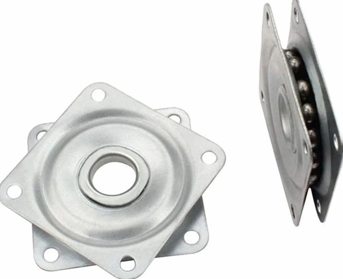 cyclingcolors Plateau Rotatif TV tournette à Bille carré à roulement à Billes 50x50 mm 30 Kg Plaque Pivotant Meuble HiFi Présentoir Tournant Support Ecran Ordinateur