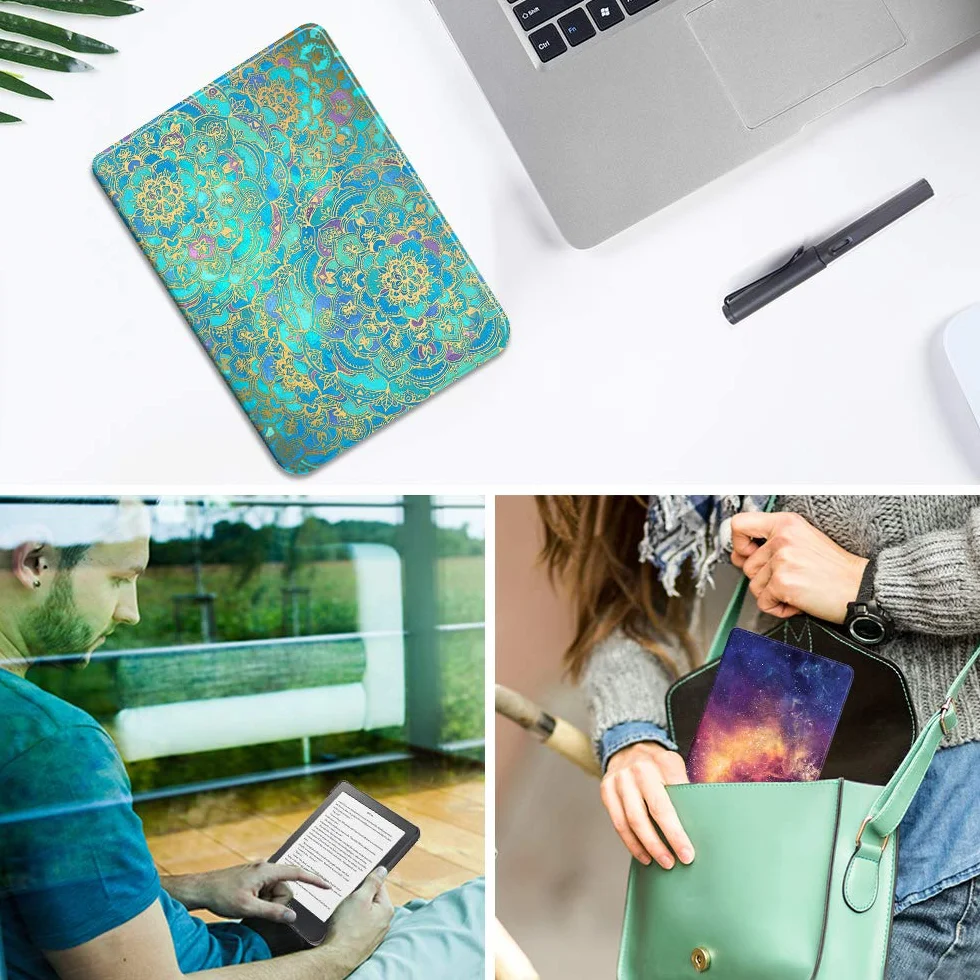 FINTIE Étui pour Kobo Clara HD 6 Pouces 2018 (Numéro de Modèle: N249) - Housse Fine et Légère Coque Fermeture Magnétique Fonction Réveil/Sommeil Automatique, Noir