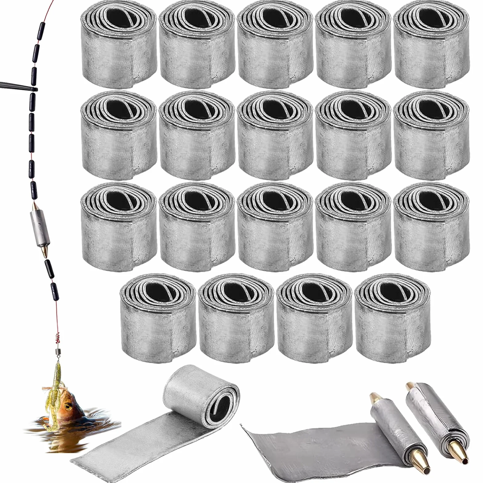 Set de Pêche 20 Pièces pour Carpe Eau Salée et Douce