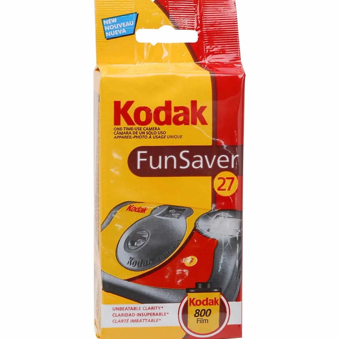 FunSaver Lot de 4 appareils Photo jetables avec Flash 800 ISO