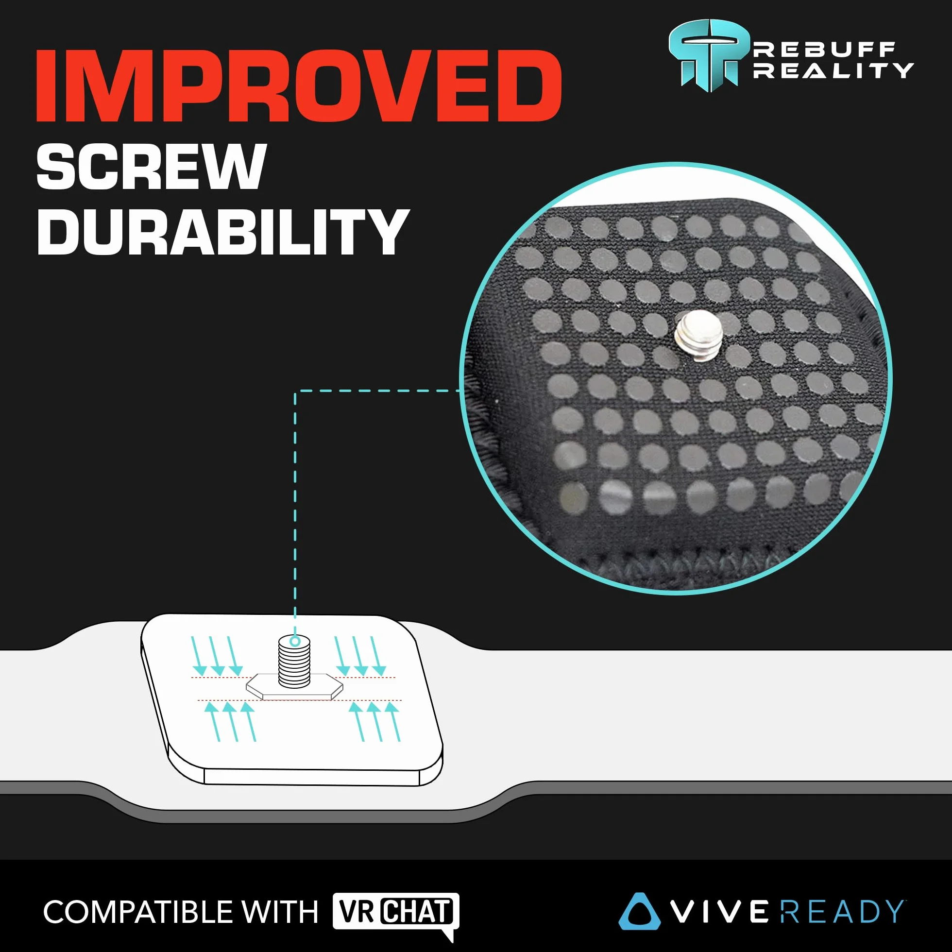 Rebuff Reality TrackBelt + 2 TrackStraps Tracker VR de Corps Entier pour VIVE Tracker