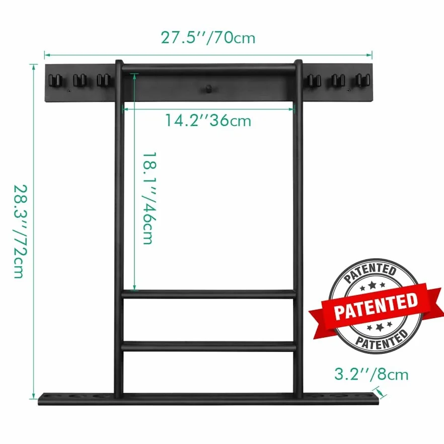 Support mural pour queues de billard 6 bâtons + balles, bois de bambou, accessoires de billard compact