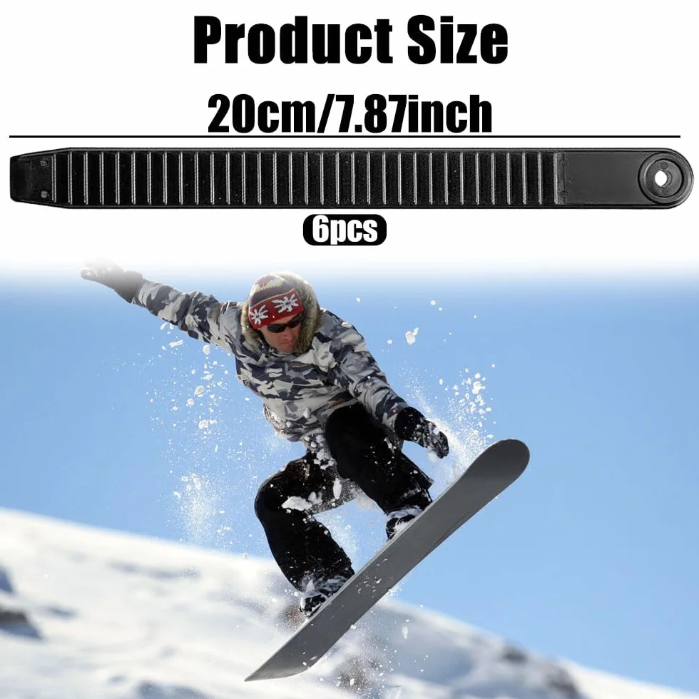 Sangles de fixation pour snowboard - Lot de 6 pièces de rechange