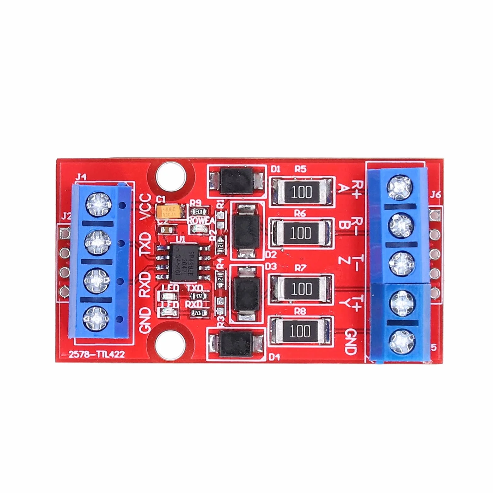 Convertisseur RS422 vers TTL 5V Bidirectionnel Module UART Série avec Protection Surtension