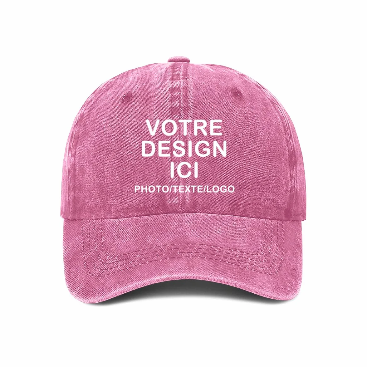 ERICAT Casquette Personnalisable Photo Nom Texte Hommes Femmes