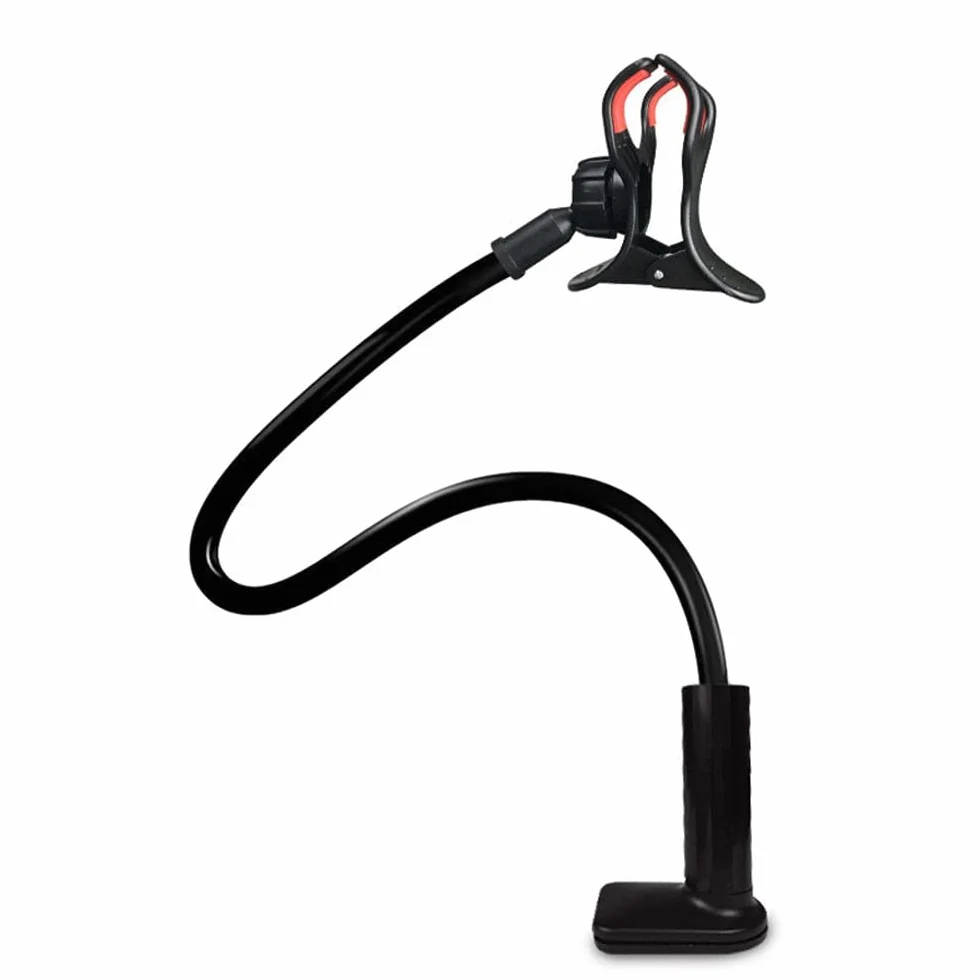 Portable Support Téléphone Avec Col De Cygne, Avec Bras Rotatif Et Réglable à 360 Degrés, Universelle Flexible Support Col De Cygne Pour 4-6.3 Pouces Smartphone Lit, Bureau, Voiture, Chambre