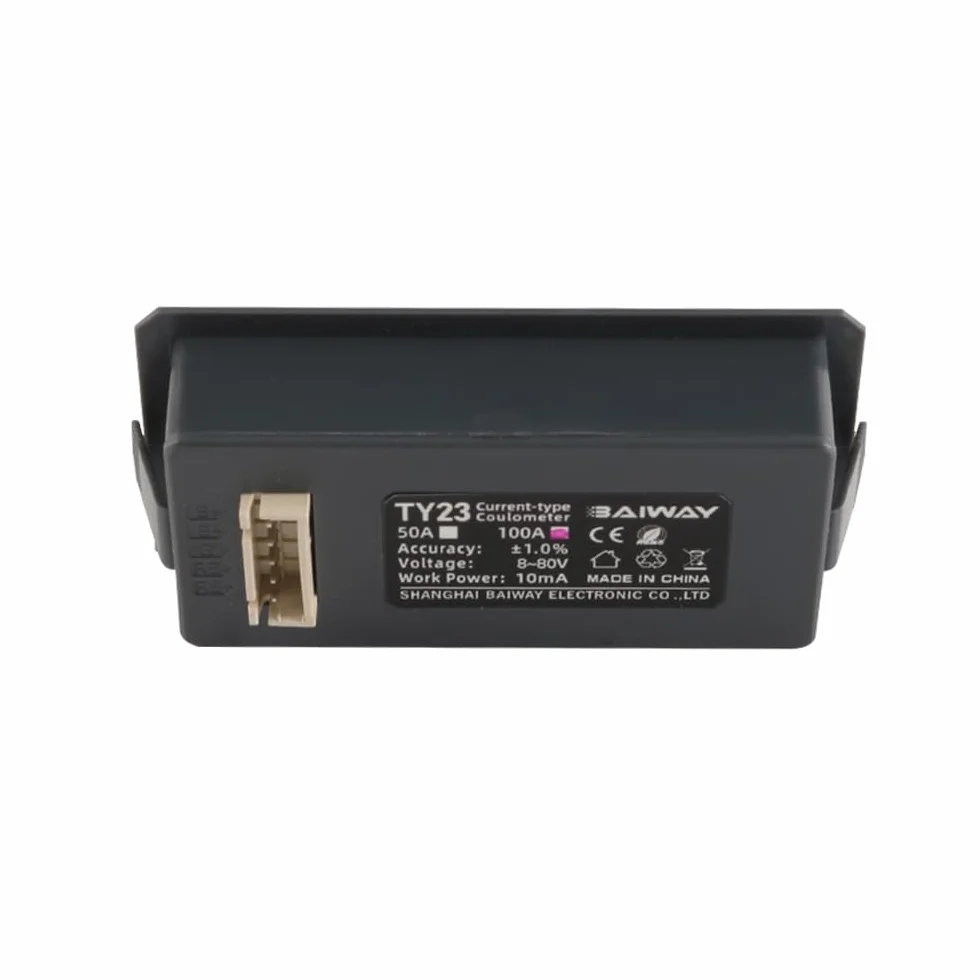 DollaTek Testeur de batterie Coulomb Compteur Indicateur de capacité Détecteur Li-ion Lifepo4 Coulomètre Voltmètre 8-120V 100A (0-150A)