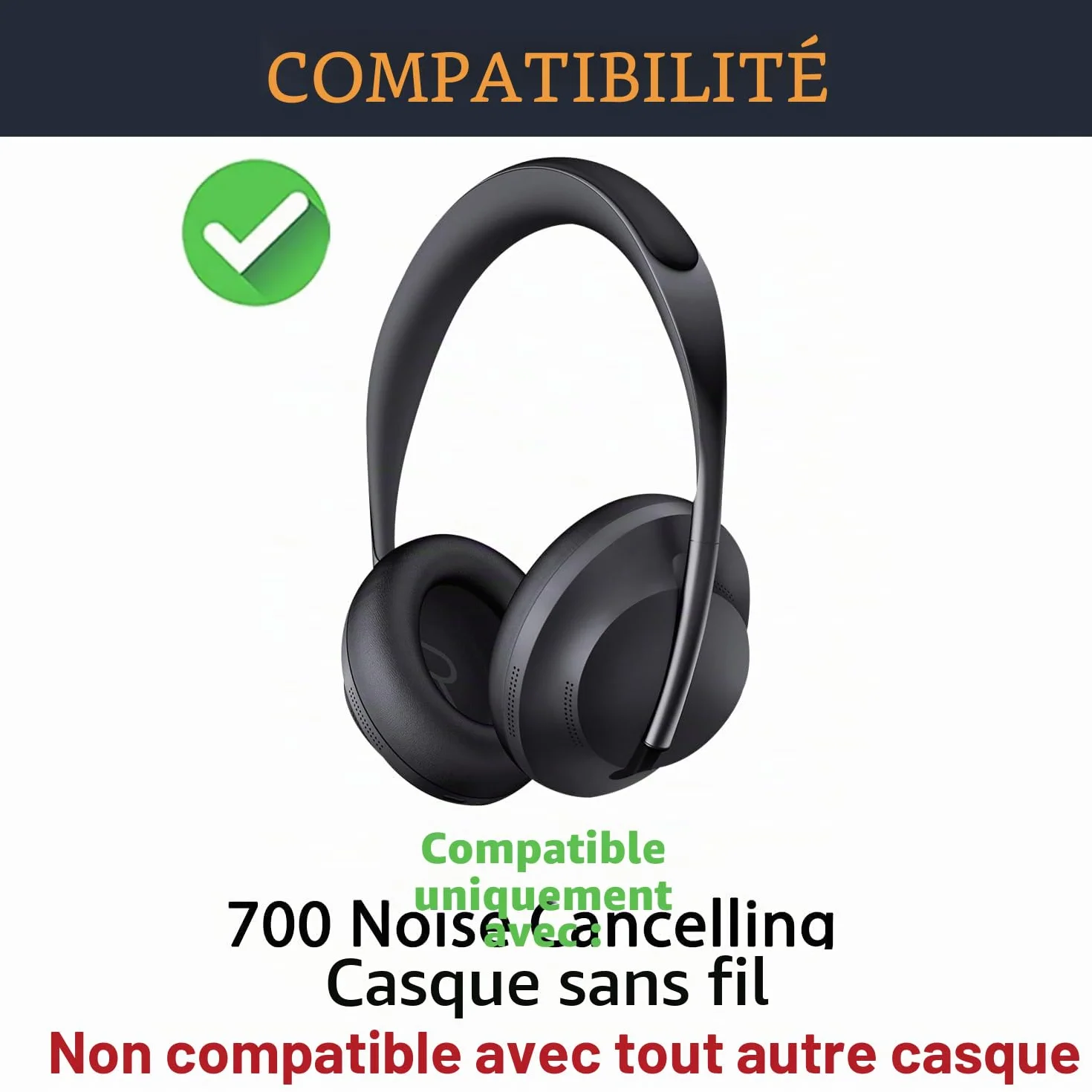 SOULWIT Mousse Coussinet de Remplacement pour Bose 700 NC 700 NC700 Casque