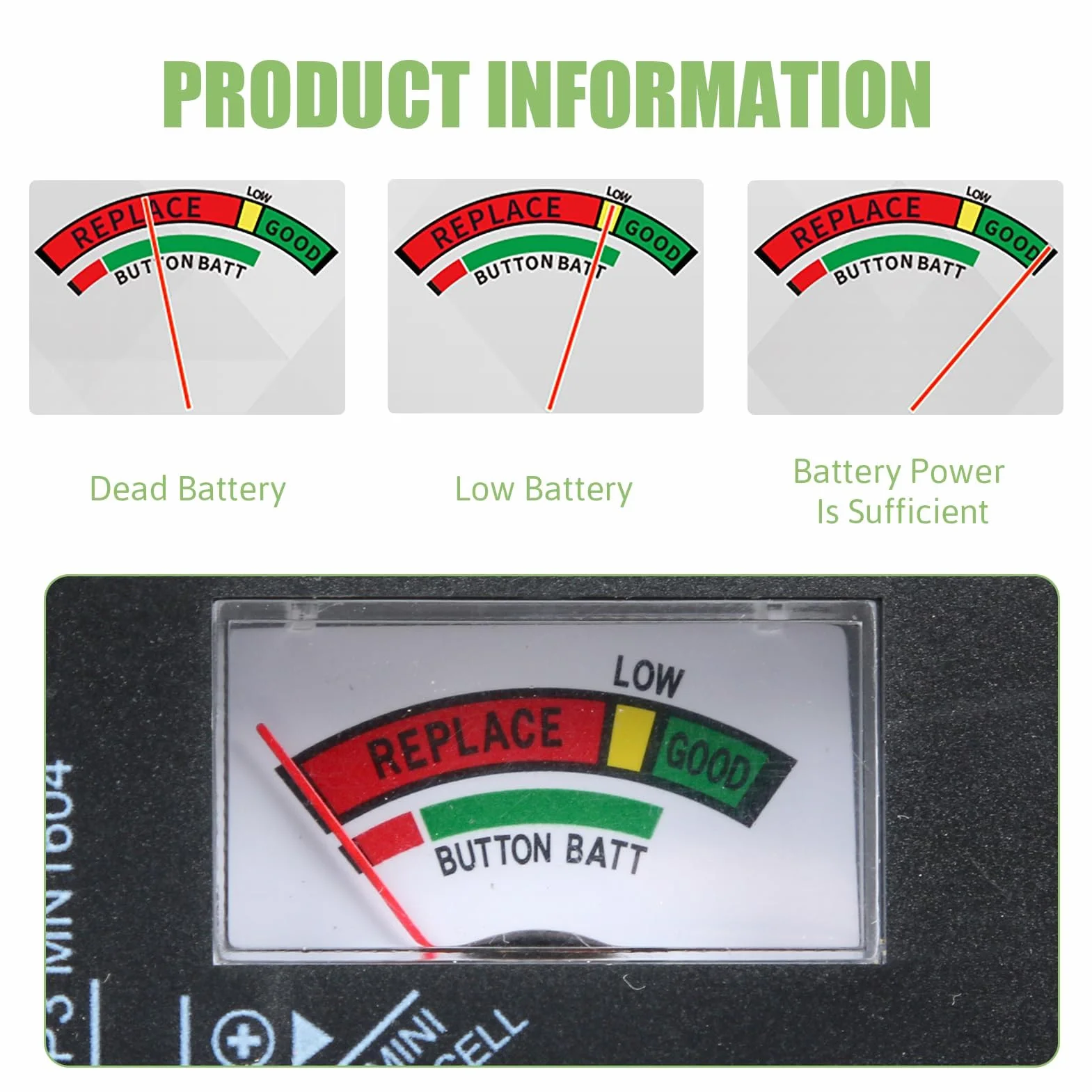 Testeur de Piles Universel, Testeur Pile Numérique pour AA, AA, C, D, PP3, 9V, 1.5V, Piles Bouton,Fonctionne Sans Pile,Testeur Piles Idéal pour Tester vos Anciennes Batteries (Modèle: BT-168)