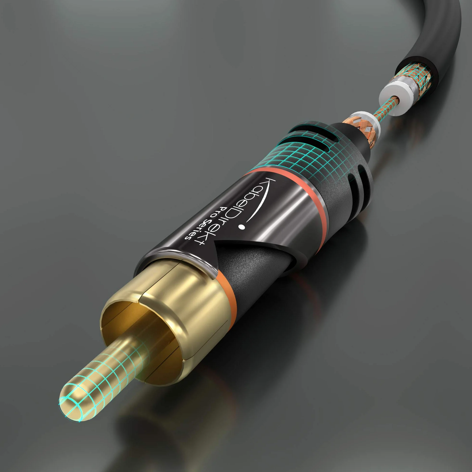KabelDirekt – 5m – Câble d'extension Cinch, Audio/Digital/Vidéo (câble coaxial, prises RCA mâle/femelle, pour caisson de basse/amplificateur/Hi-Fi, audio analogique, 75 ohms, noir)