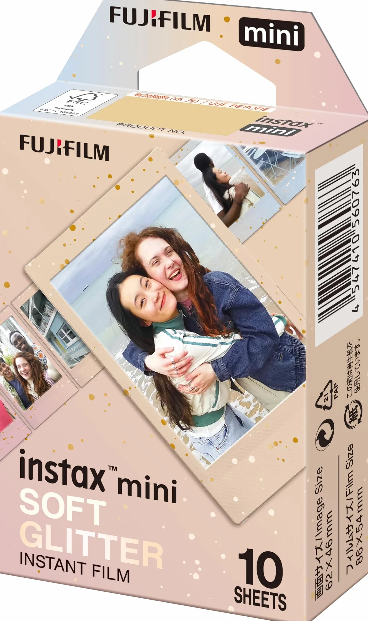 instax Mini Film, Soft Glitter, 1x10