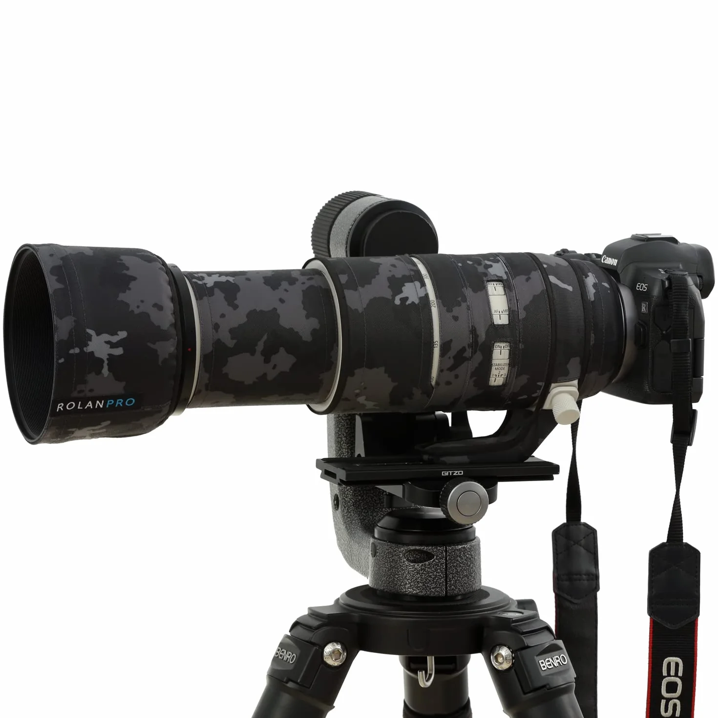 Rolanpro ROLANPRO – Couvre-Objectif étanche pour Canon RF 100-500 mm F/4,5-7,1 L est USM Camouflage Rain Cover-#18 Marron foncé