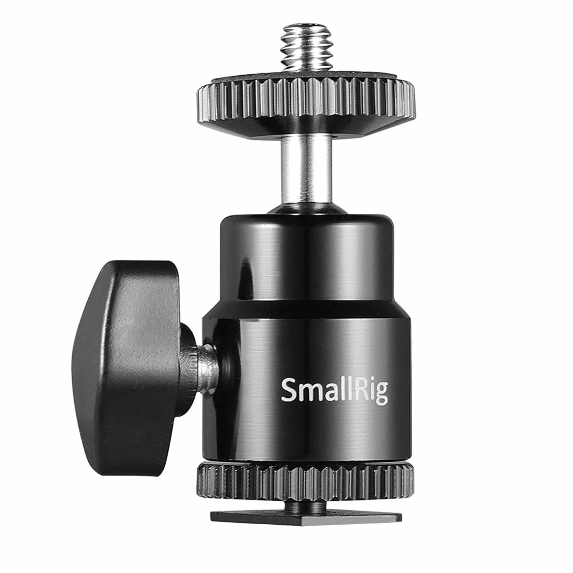 SMALLRIG Hot Shoe Mount Adaptateur Ball Head Mount Rotule Mini Moniteur Support avec Cold Shoe 761