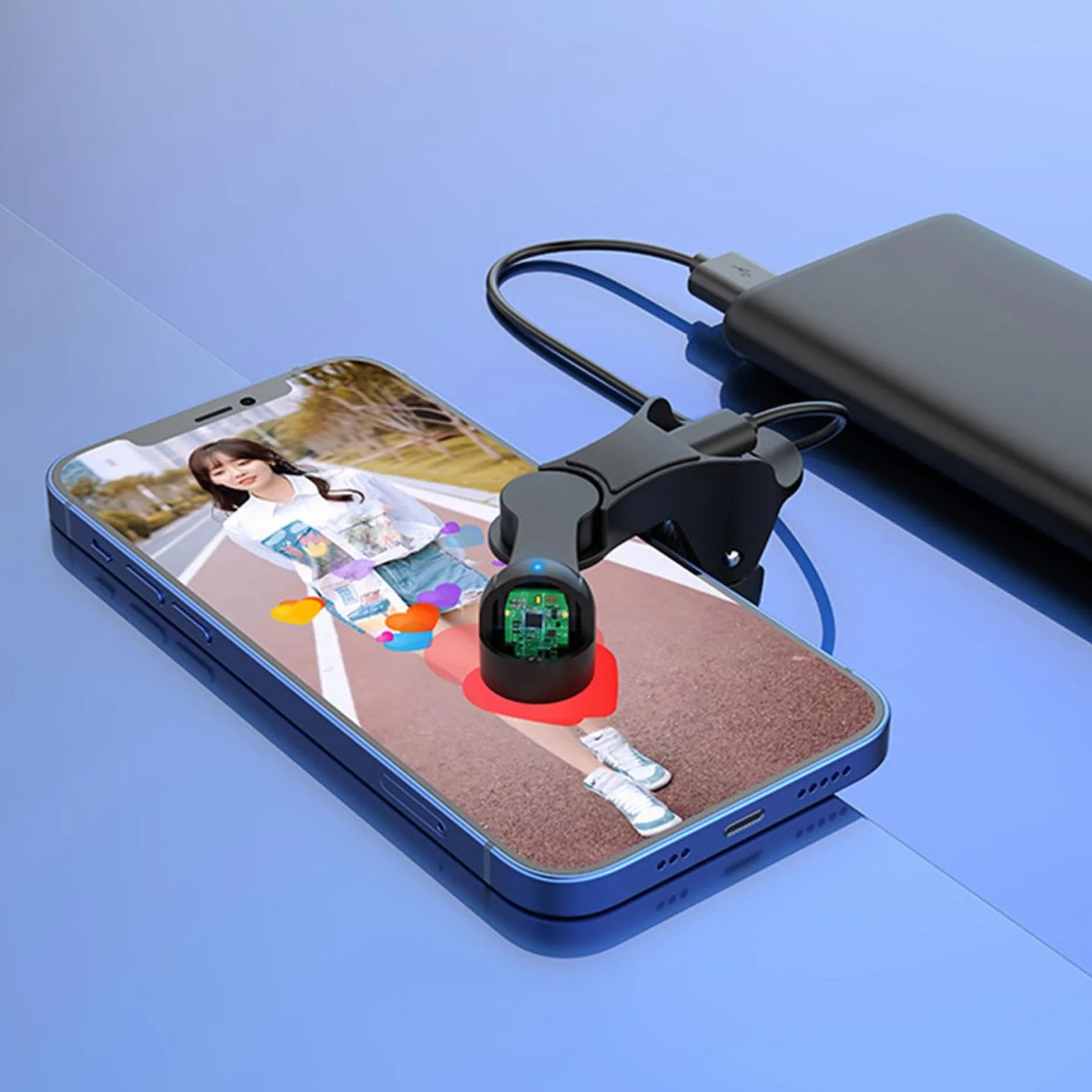 Simulé Finger Clicker pour Jeu - Clicker Automatique pour Téléphone | Outil D'automatisation D'écran Tactile Pour Jeux Et Diffusions En Direct, Clicker automatique d'écran pour smartphone applications
