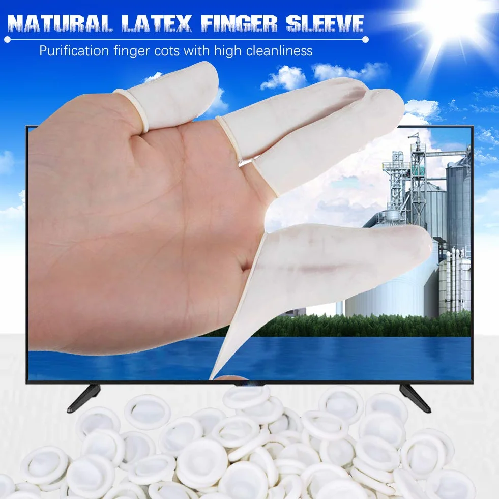 Gants Doigtier Latex Jetables Anti-statiques 750 pièces Protection Beauté Industrielle