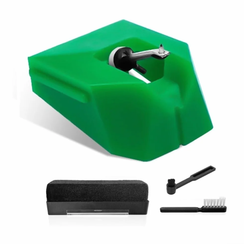 AudioTechnica ATVMN95E Stylet de rechange pour lecteur de disque vinyle AT LP120X avec brosse de nettoyage