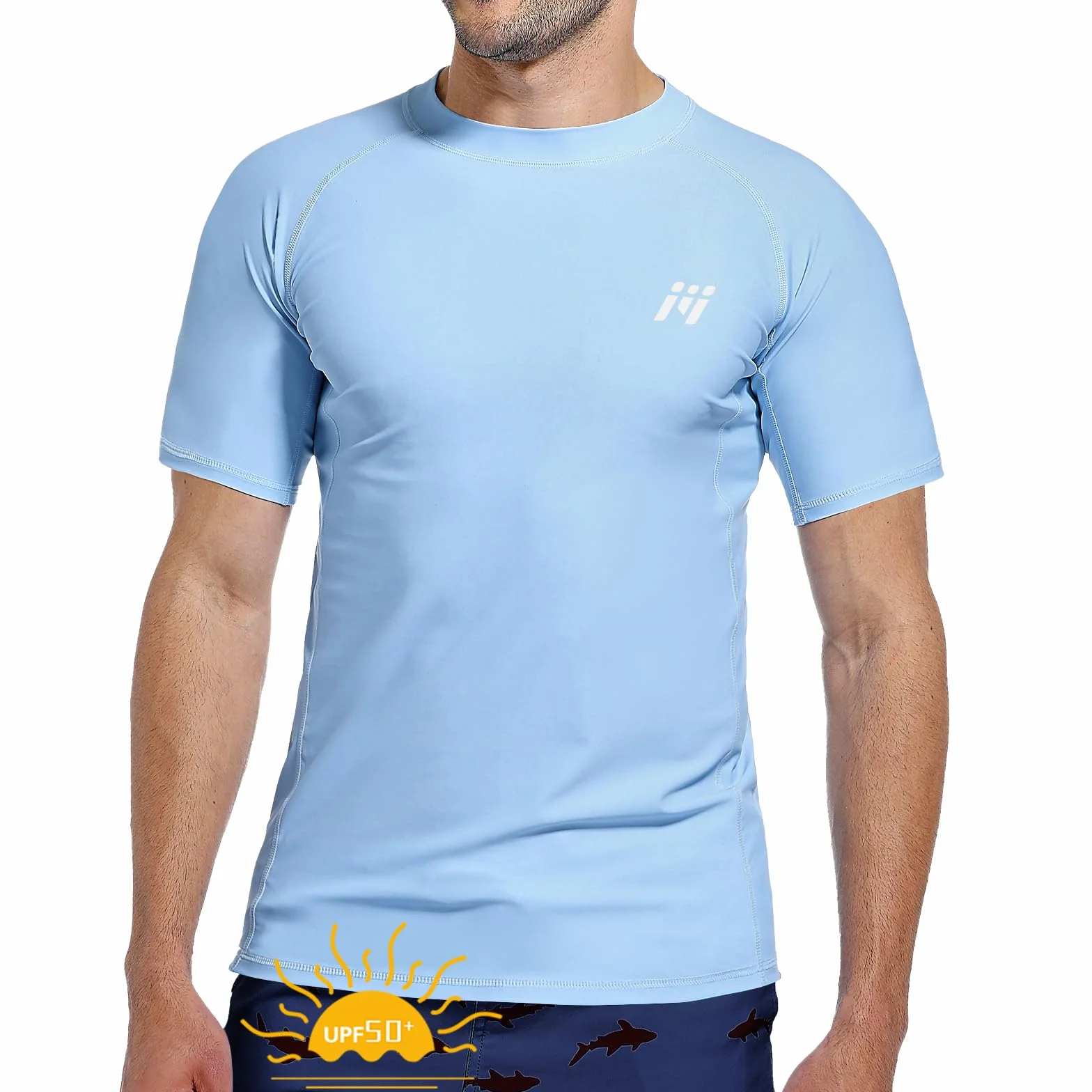 MEETWEE Rashguard Homme Anti-UV UPF 50+ Manches Courtes Longues Séchage Rapide Léger Surf Plongée