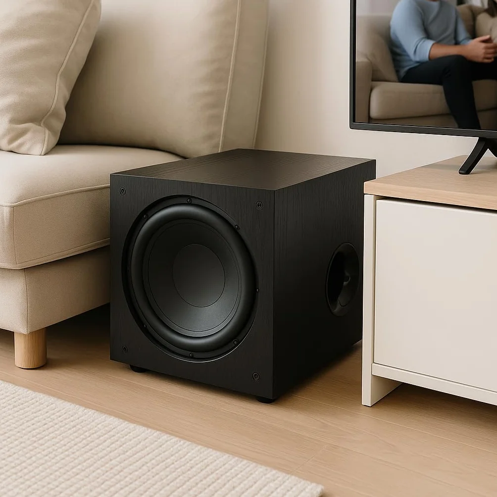 VULKKANO SUB10 Caisson de Basse de 10 Pouces, Fréquence 40Hz-200Hz, Subwoofer Actif