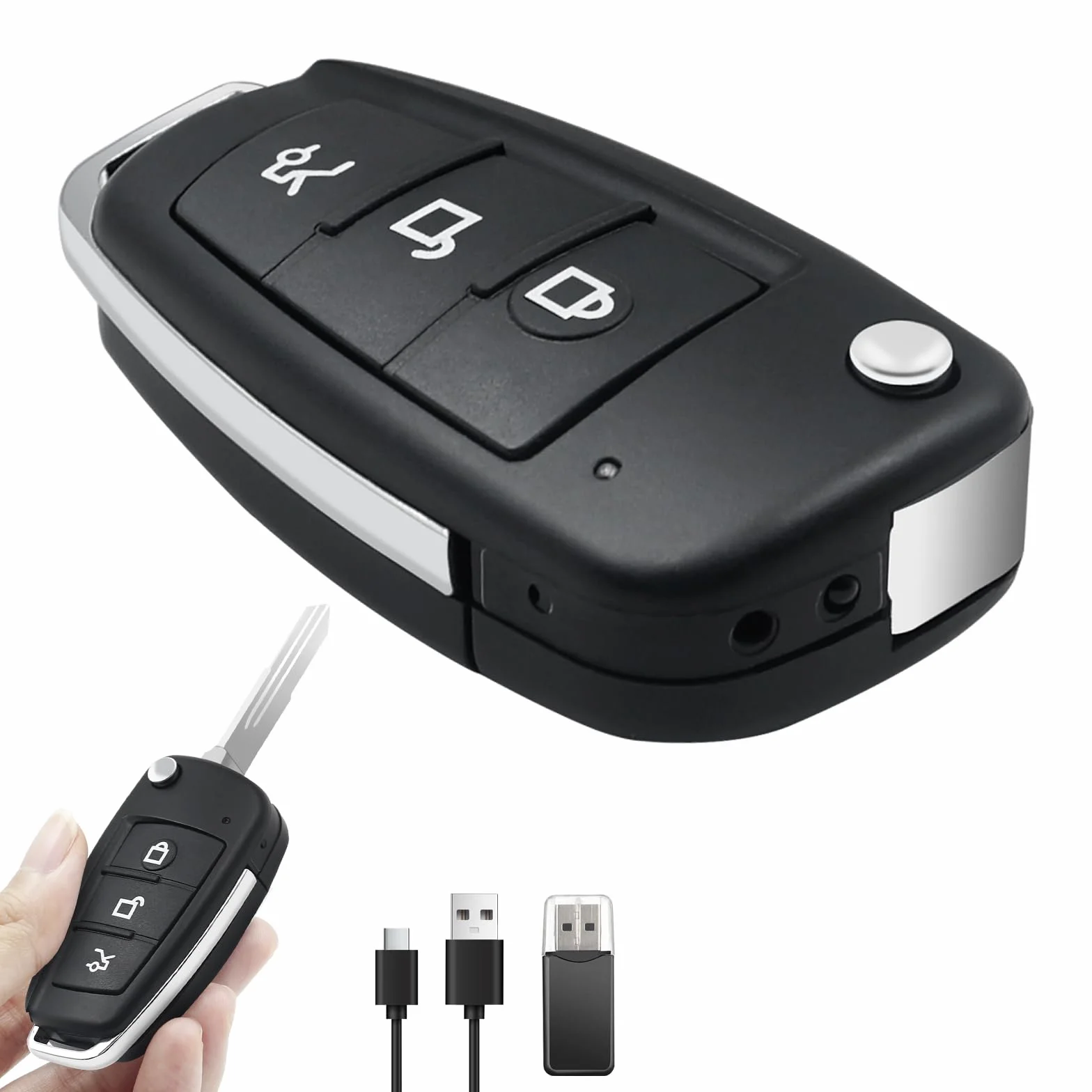 Caméra Espion sans Fil 1080P HD, Mini Caméra Cachée Portable avec Détection Mouvement et Vision Nocturne