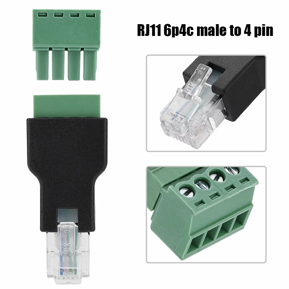 Répartiteur RJ11 6P4C vers 4 broches - Transmission stable du signal pour les connexions téléphoniques