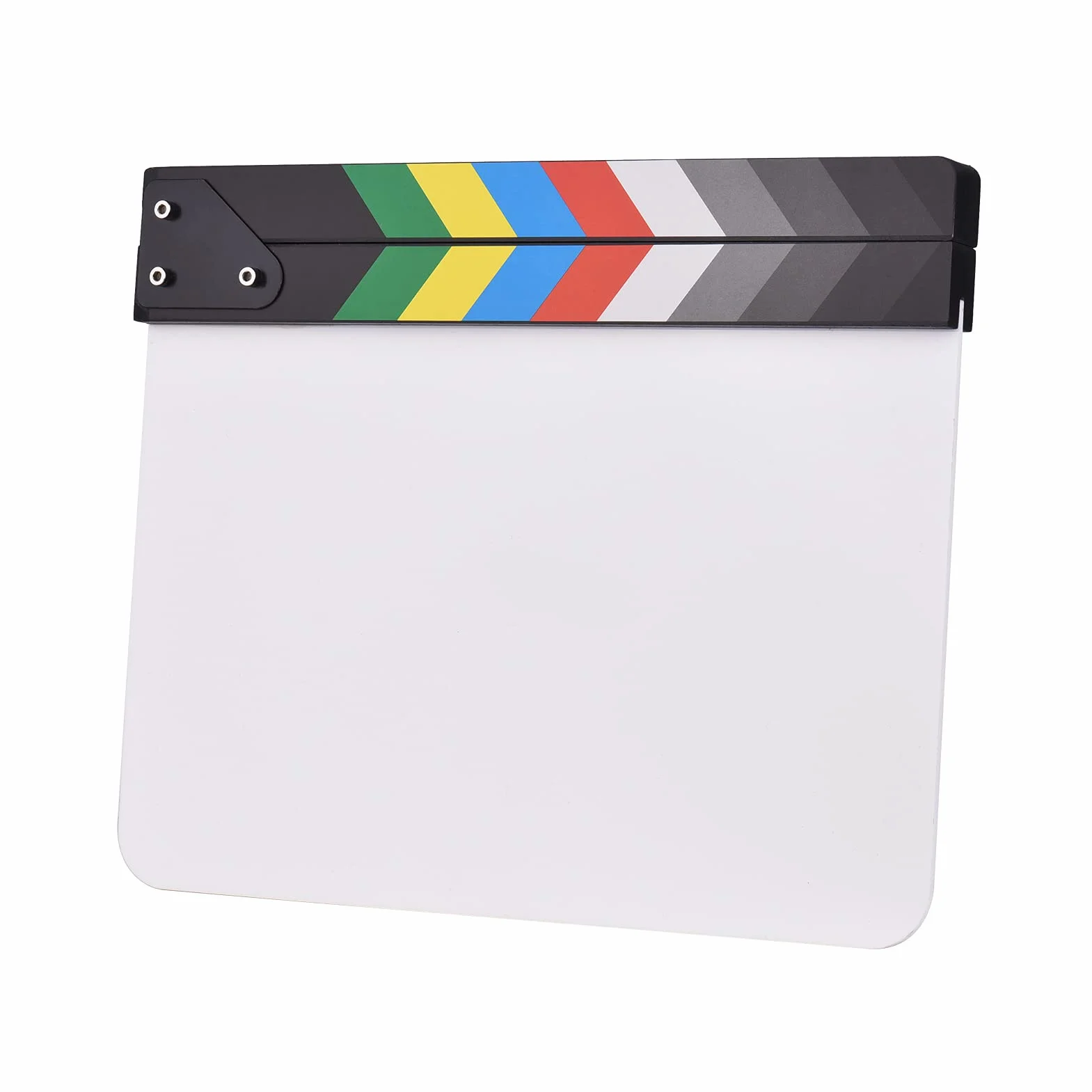 Claquette Cinéma Professionnel, Namolit 30 x 24 cm Planche de Film Clapperboard pour Film Acrylique, Planche de Scène d'action de Coupe pour Amateurs de Cinéaste Amateur
