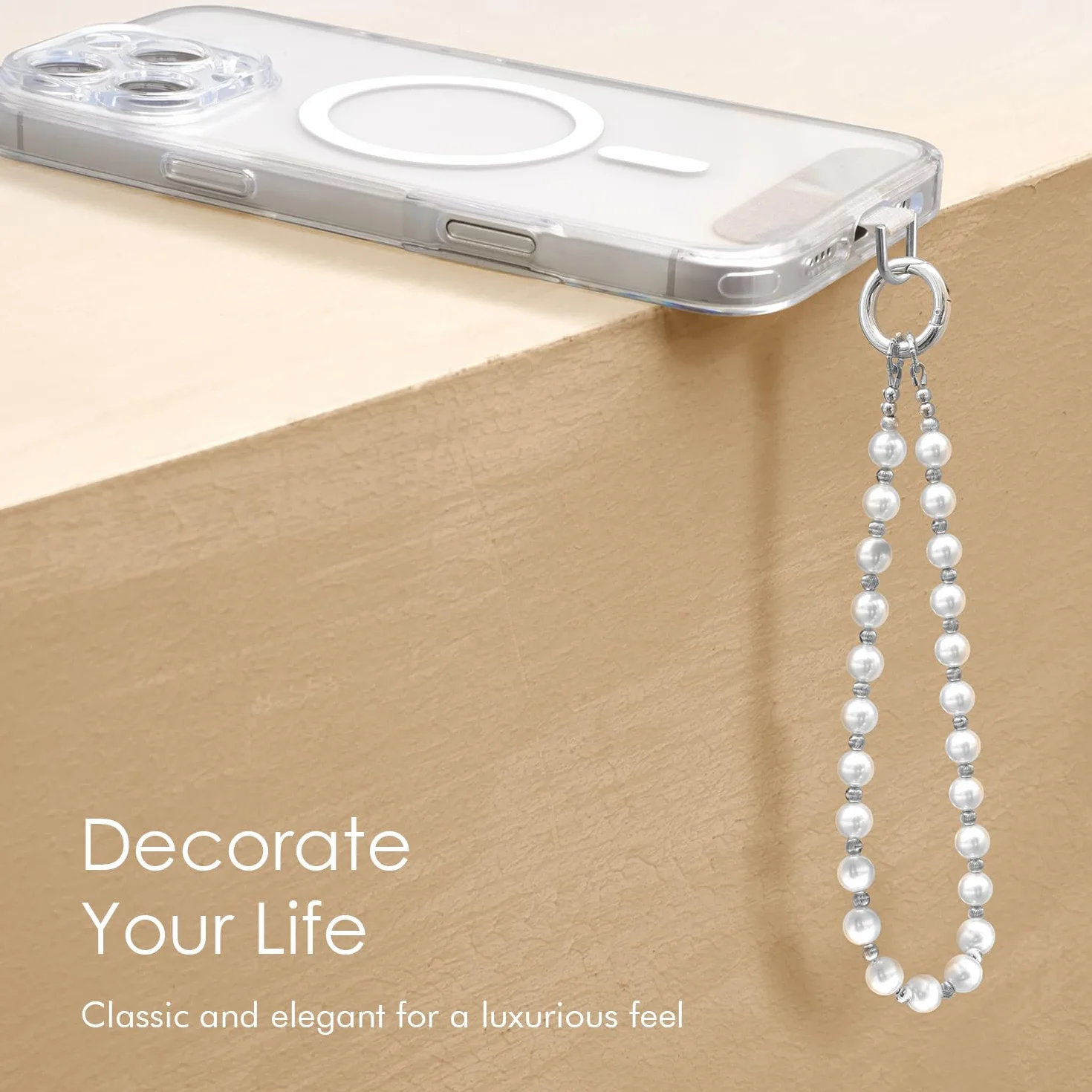 SURPHY Cordon Telephone Portable en Perlée, Bijoux en Perlée pour Femmes Filles