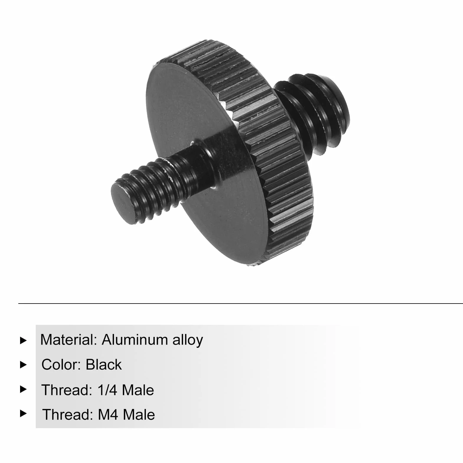 QUARKZMAN 2PCS Adaptateur de support de microphone filetage mâle 1/4 à M4 adaptateur de vis pour support de microphone vers adaptateur de monture trépied pour appareil photo