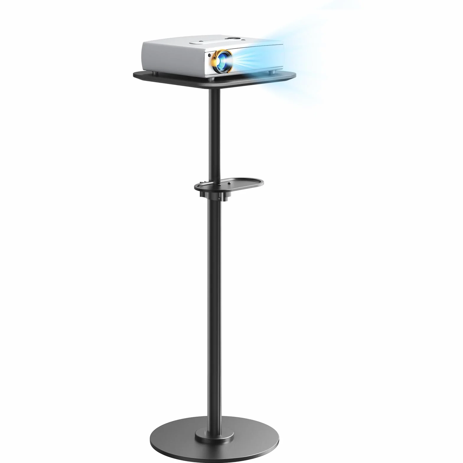 PUTORSEN Support pour Beamer - Support de sol réglable 70-120cm 6KG pour projecteurs, caméras, ordinateurs portables