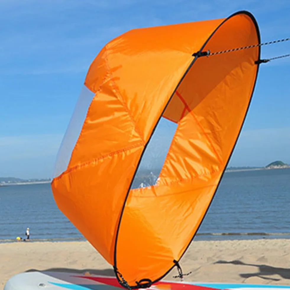 Voile de kayak orange en PVC pour planche de paddle