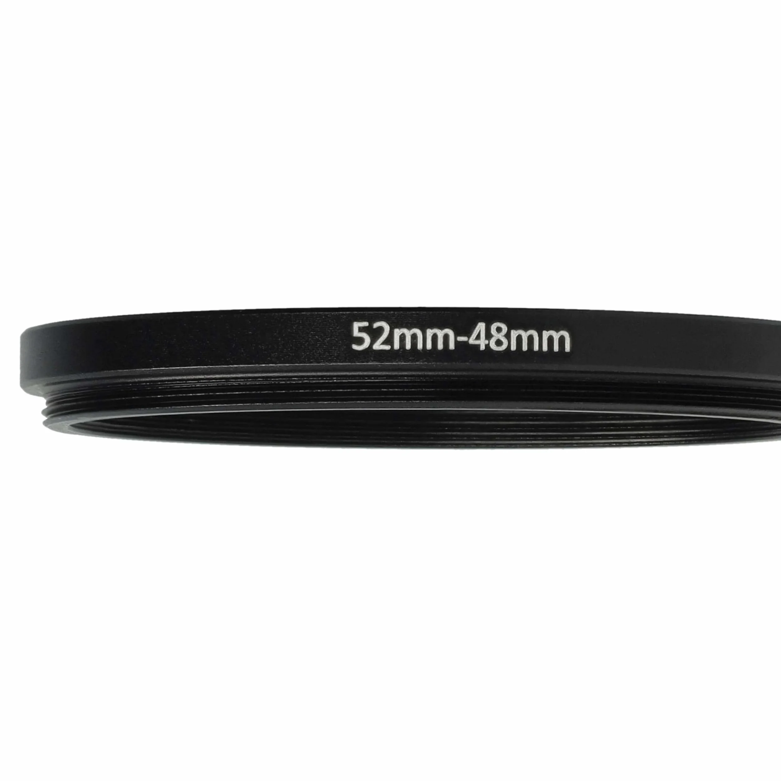 vhbw Bague d'adaptation de Filtre Step-Down de 52 mm vers 48 mm pour Objectif d'appareil Photo - Réducteur, métal, Noir