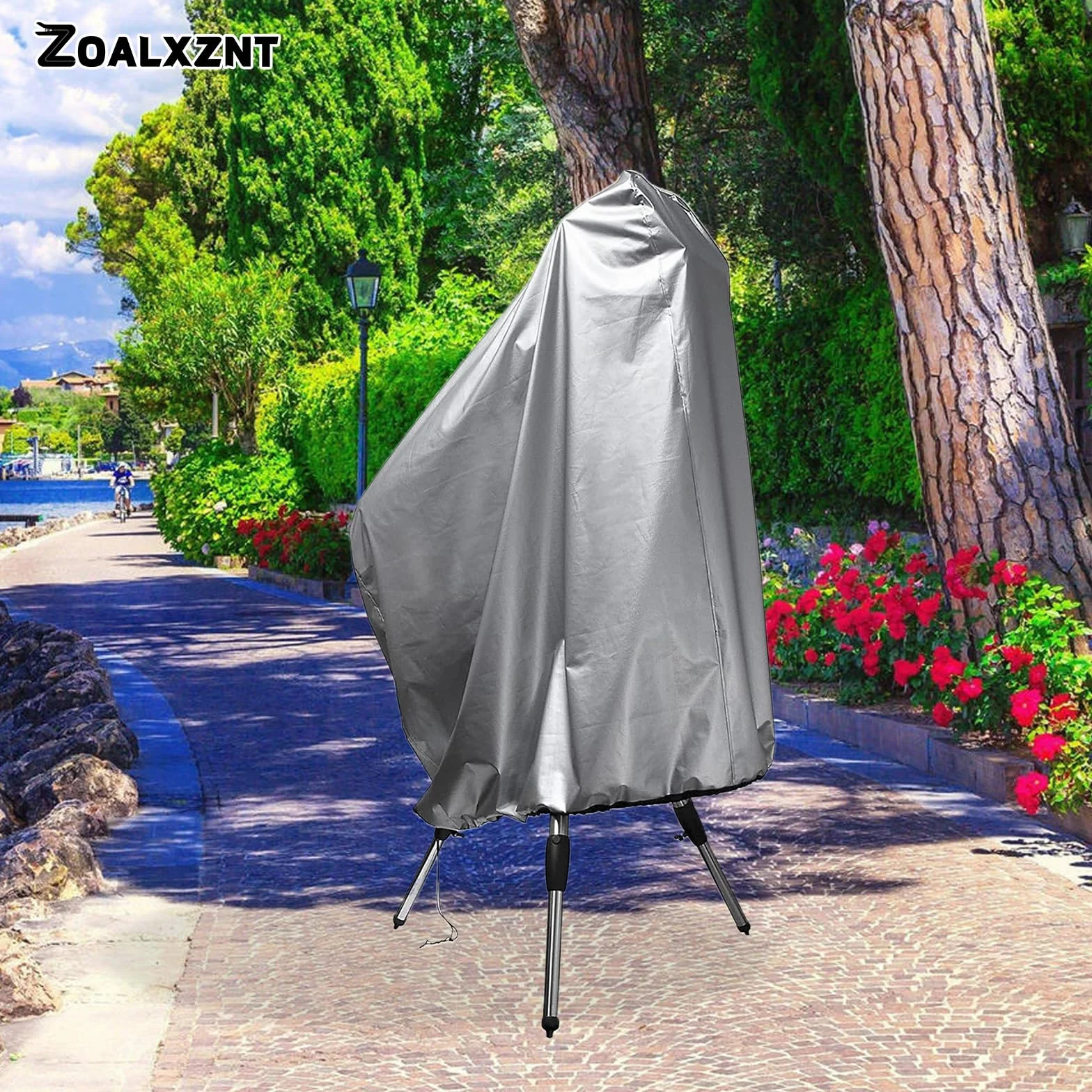 Housse de Protection pour Télescope Imperméable Anti-Poussière Anti-UV 420D Tissu Oxford 160x120cm Argent